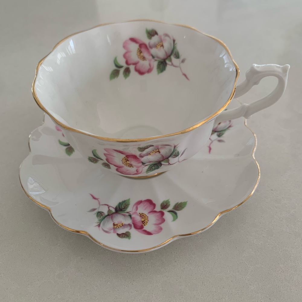 Shelley Fine Bone China  Teacup and Saucer Set